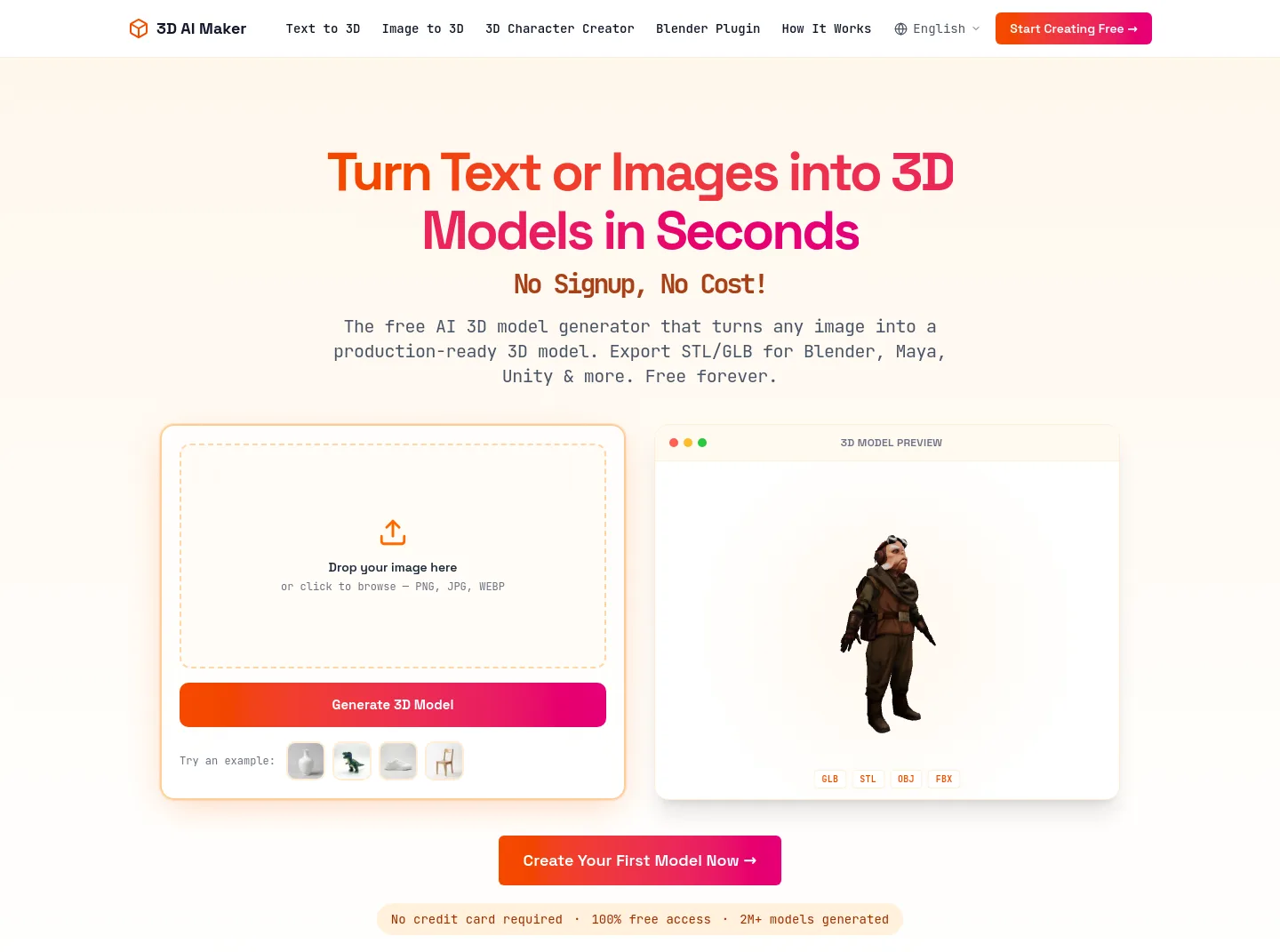 3daimaker.com — a measured funnel