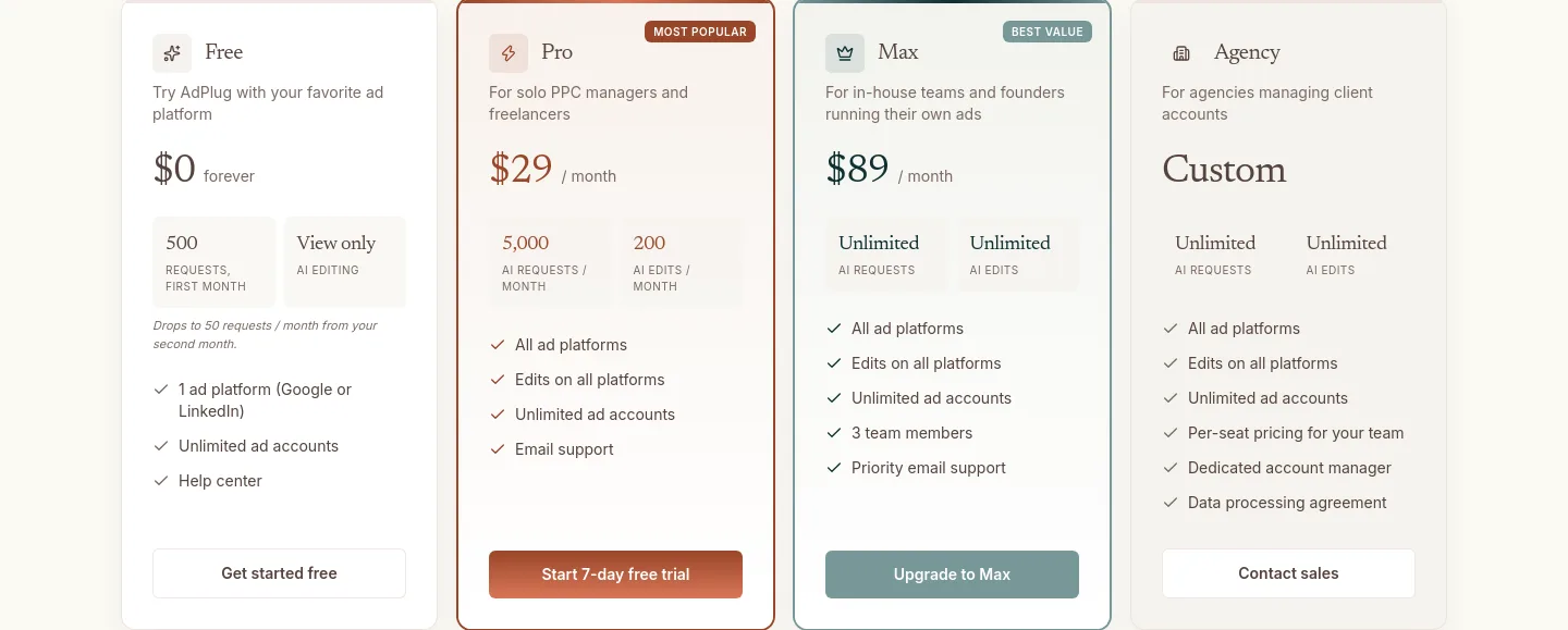 adplug.app Hero section