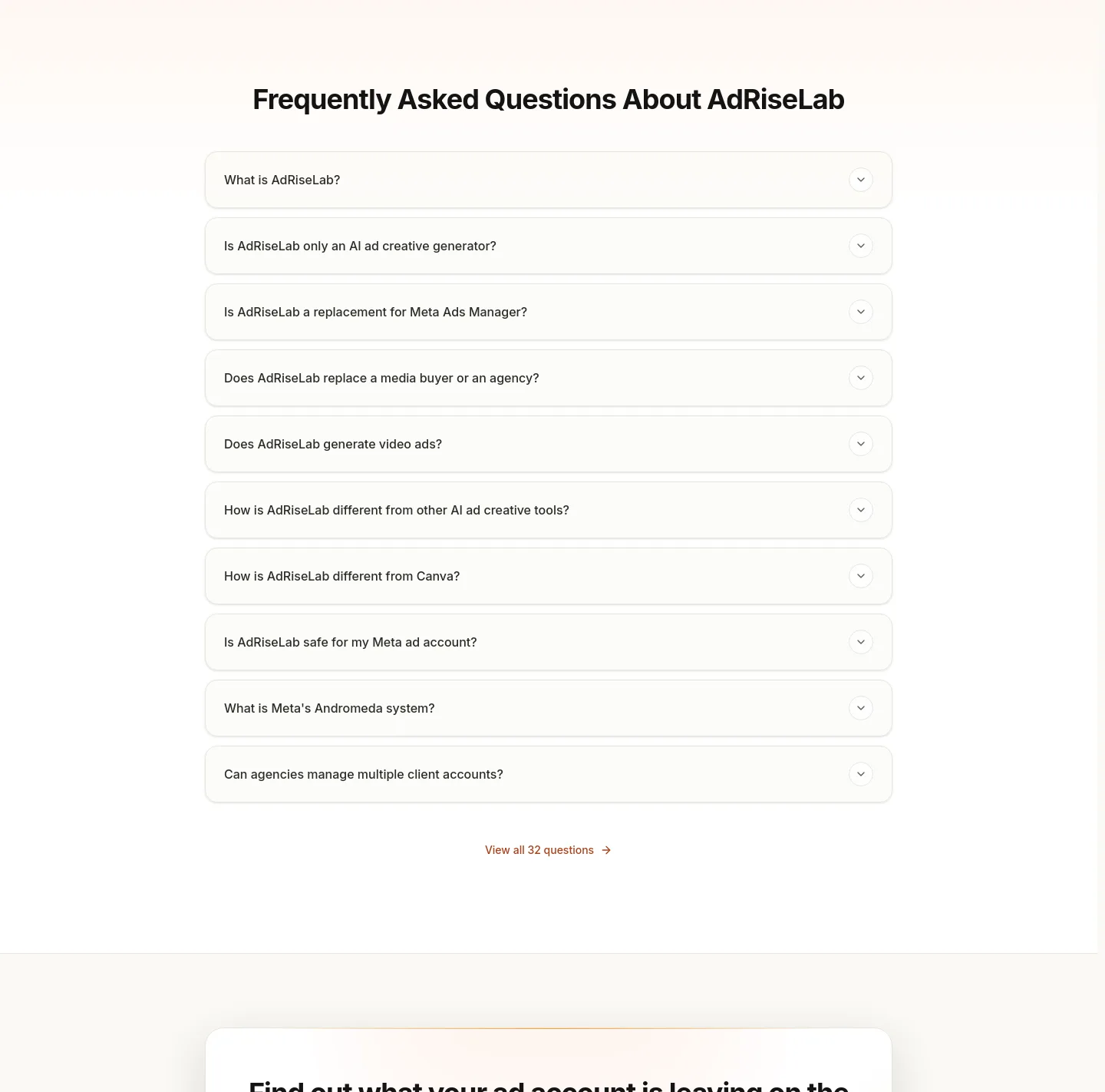 adriselab.com FAQ section
