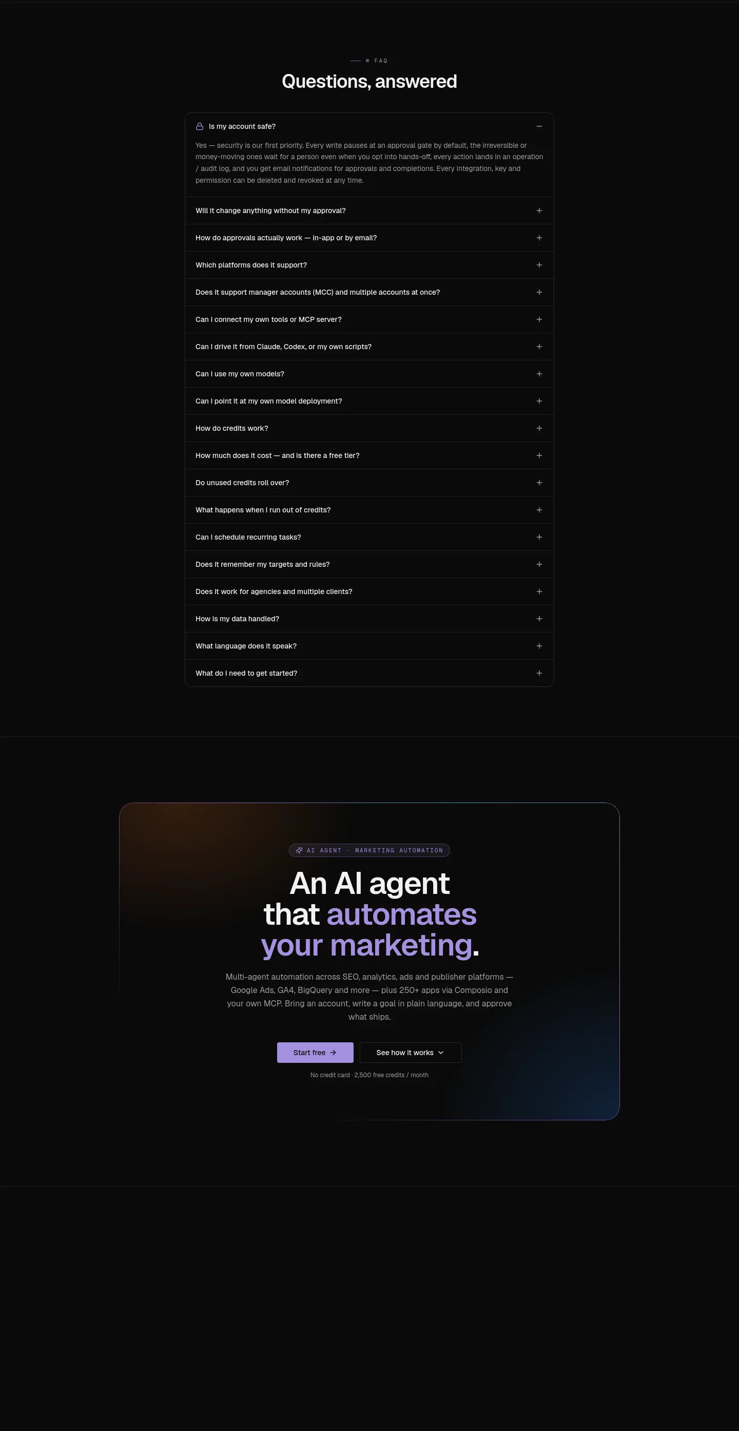agentplanners.com FAQ section
