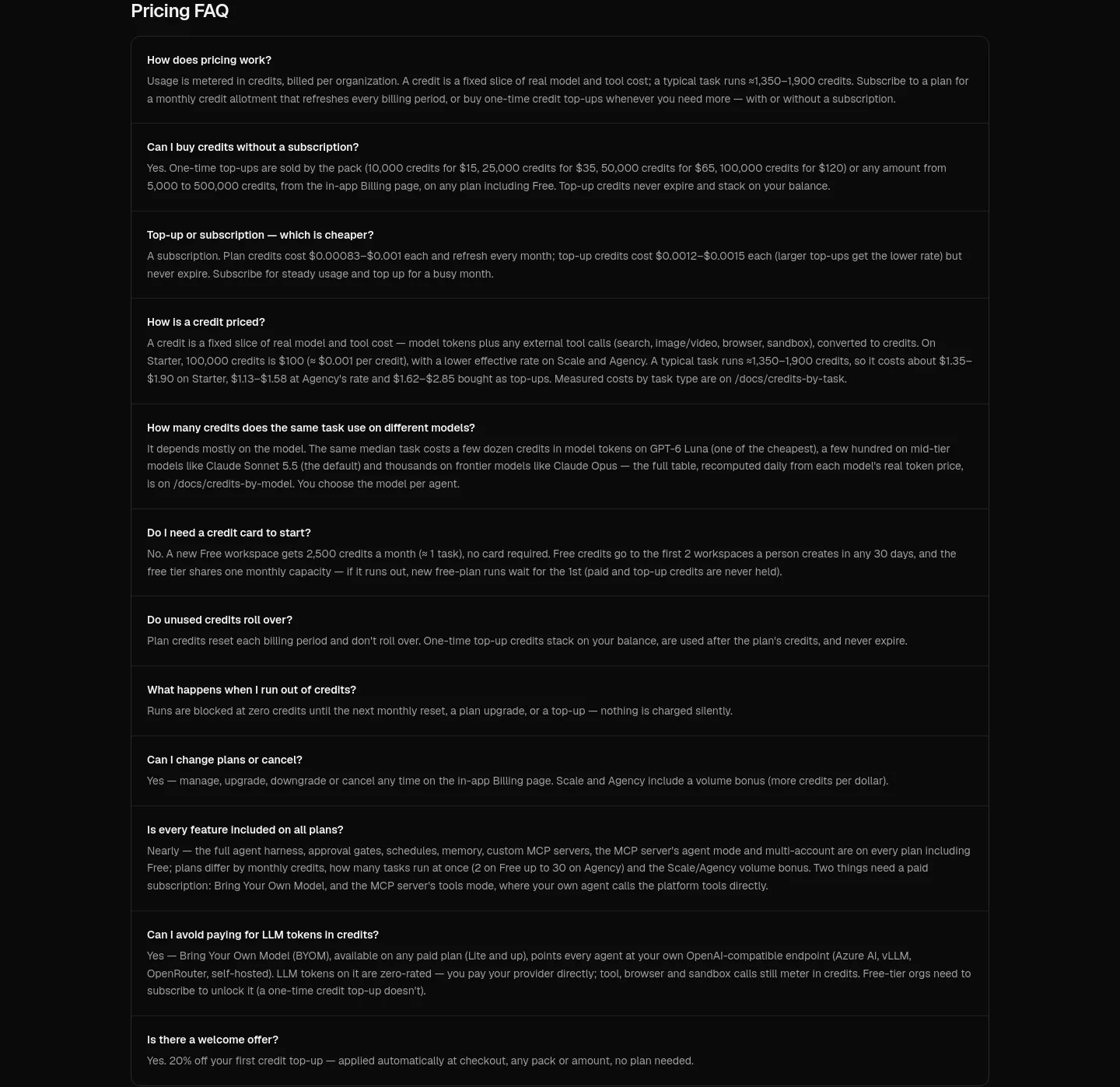 agentplanners.com FAQ section
