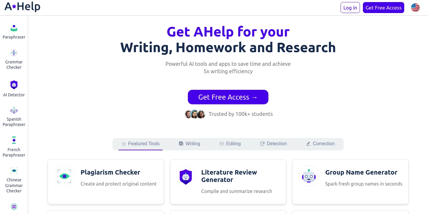 ahelp.com — a measured funnel