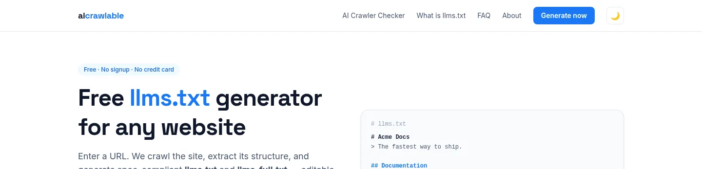 aicrawlable.com — a measured funnel