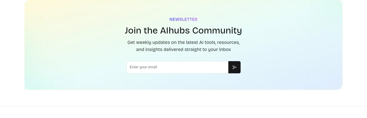 aihubs.ai Email Capture section