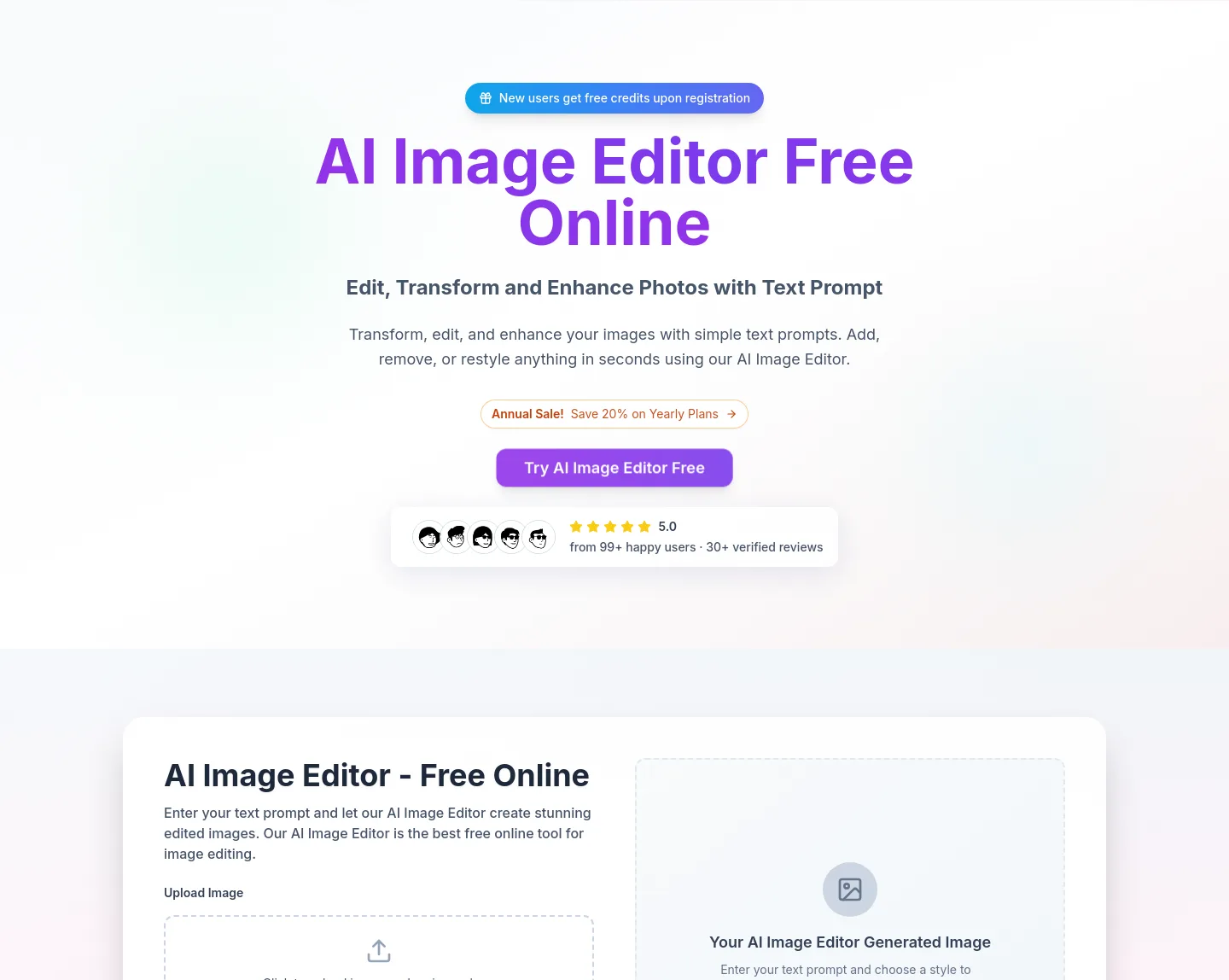 aiimgeditor.org — a real Hero section