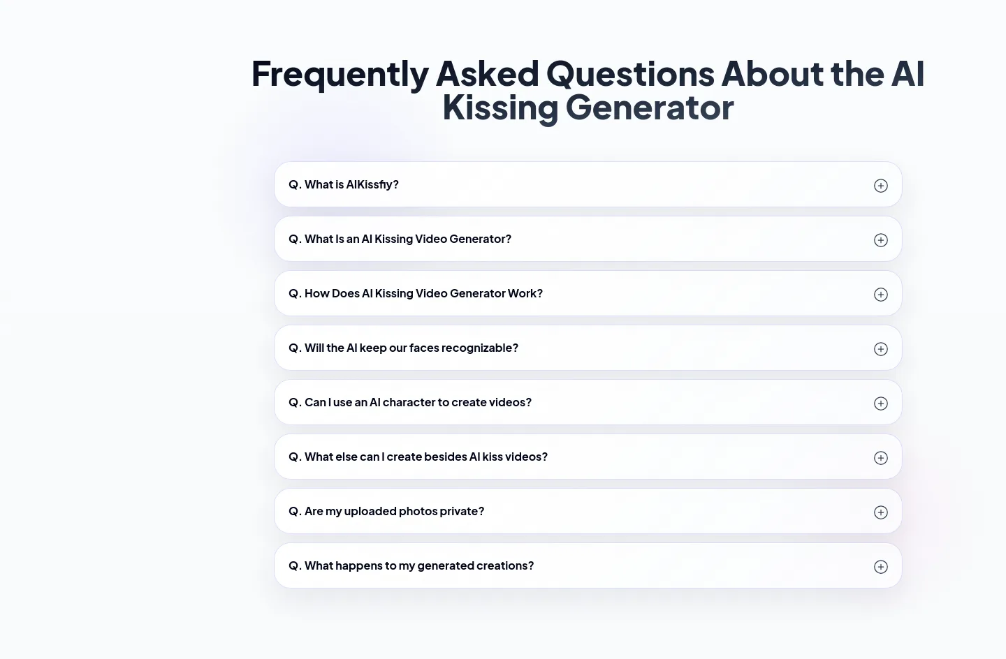 aikissfiy.com FAQ section