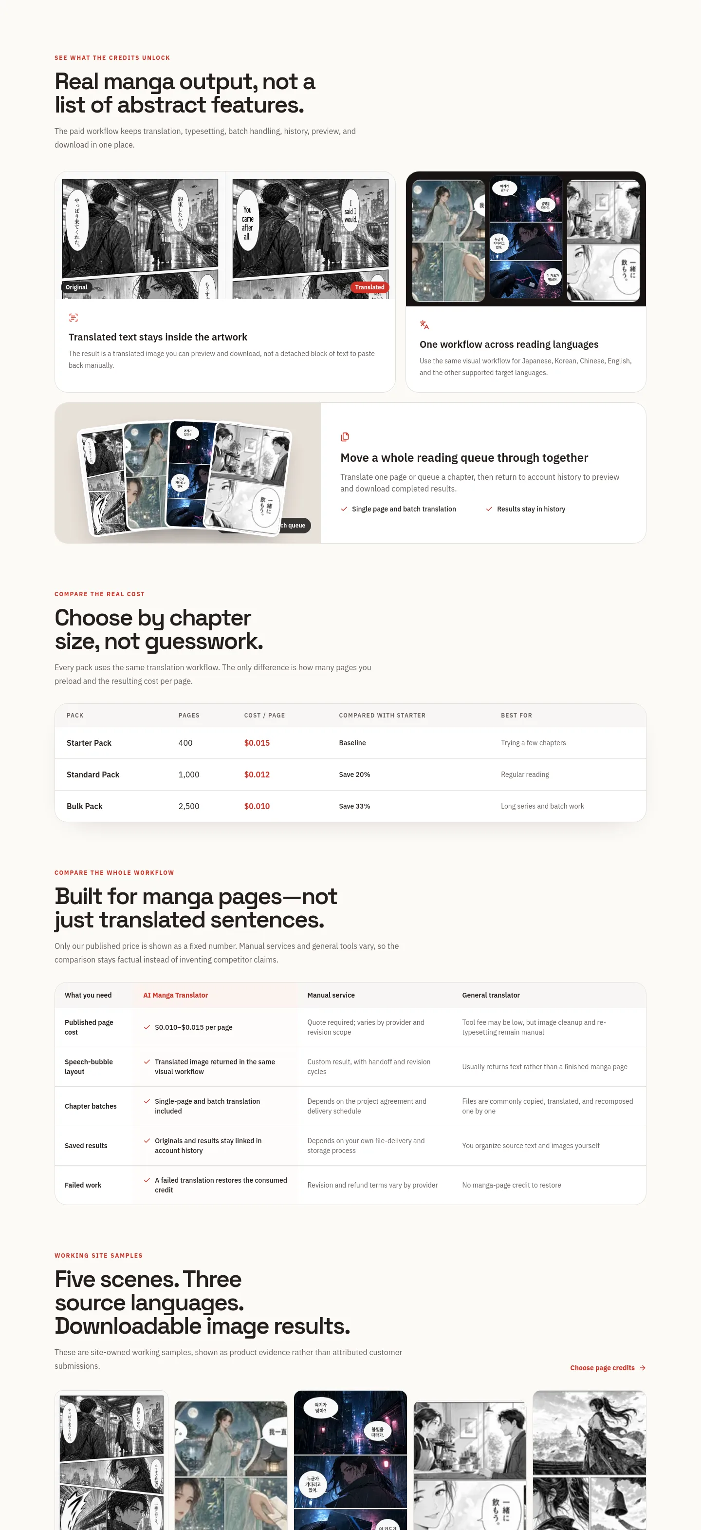 aimangatranslate.org Features section