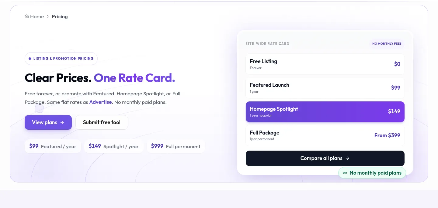 ainexfinder.com Hero section