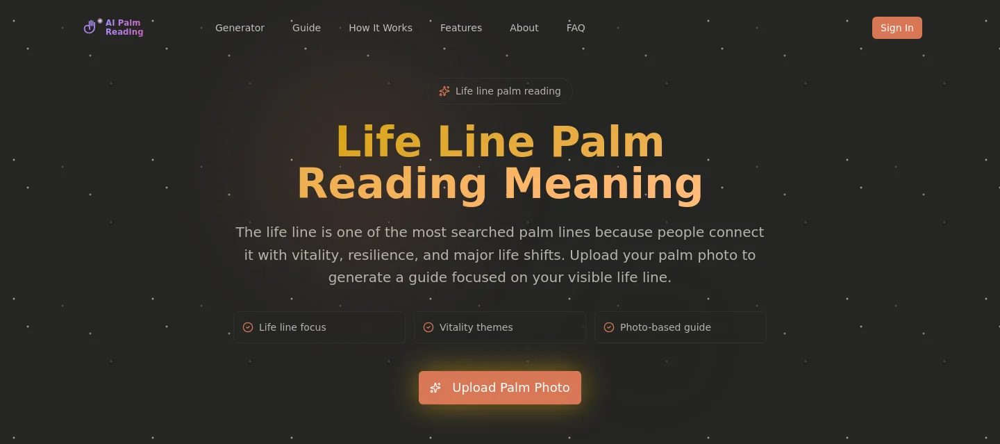 aipalmreading.net — a real Hero section