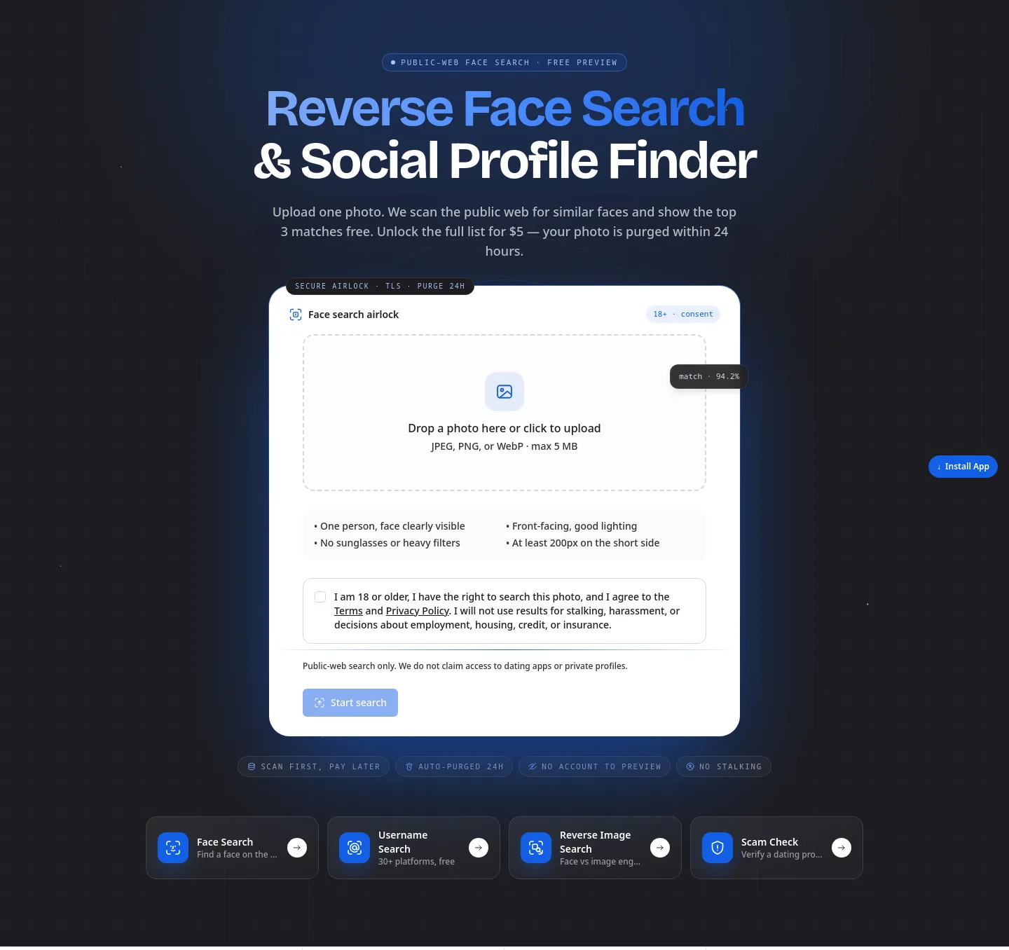 aisocialfinder.com — Hero