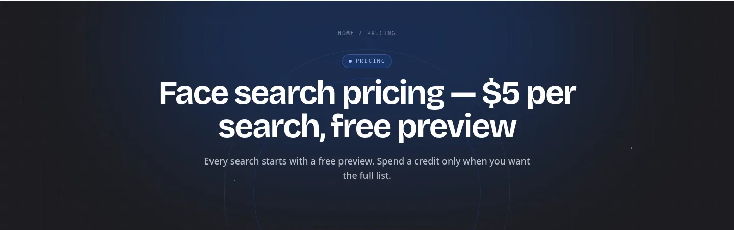 aisocialfinder.com Hero section