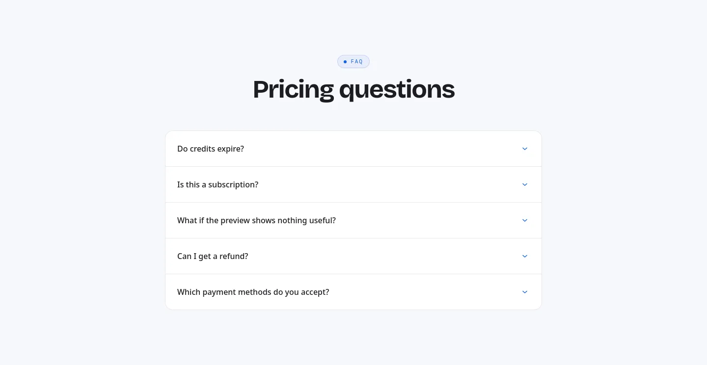 aisocialfinder.com FAQ section