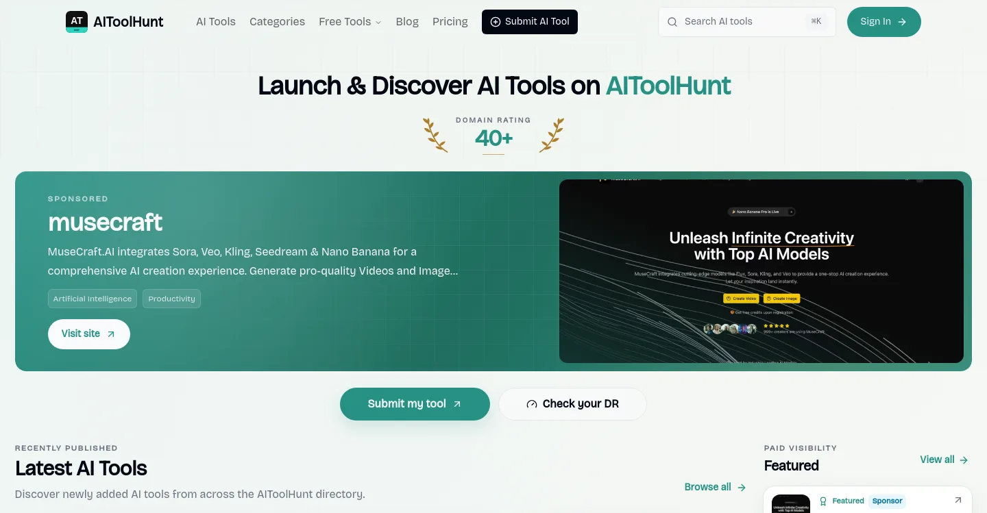 aitoolhunt.co — a measured funnel