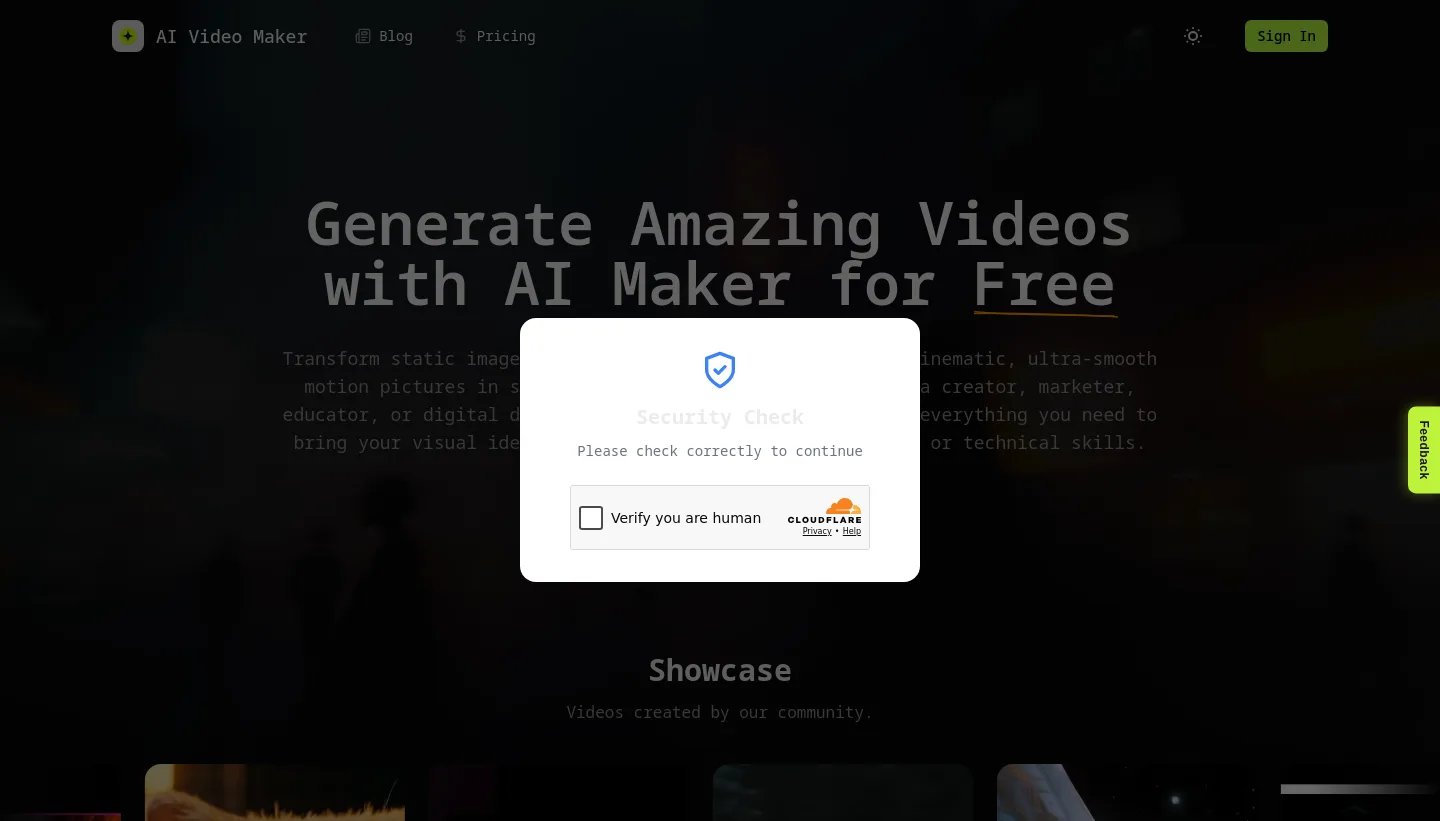 aivideomakers.org — a real Hero section