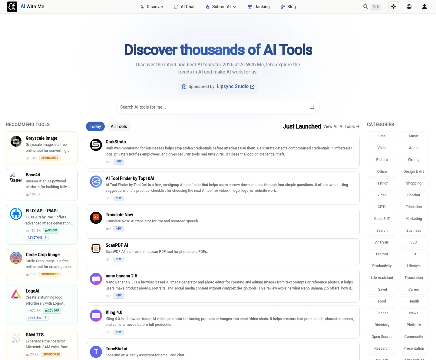 aiwith.me — a measured funnel