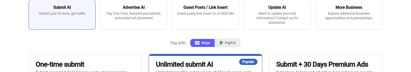 aiwith.me — a real Features section
