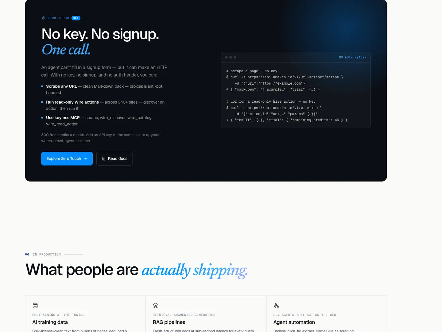 anakin.io Features section