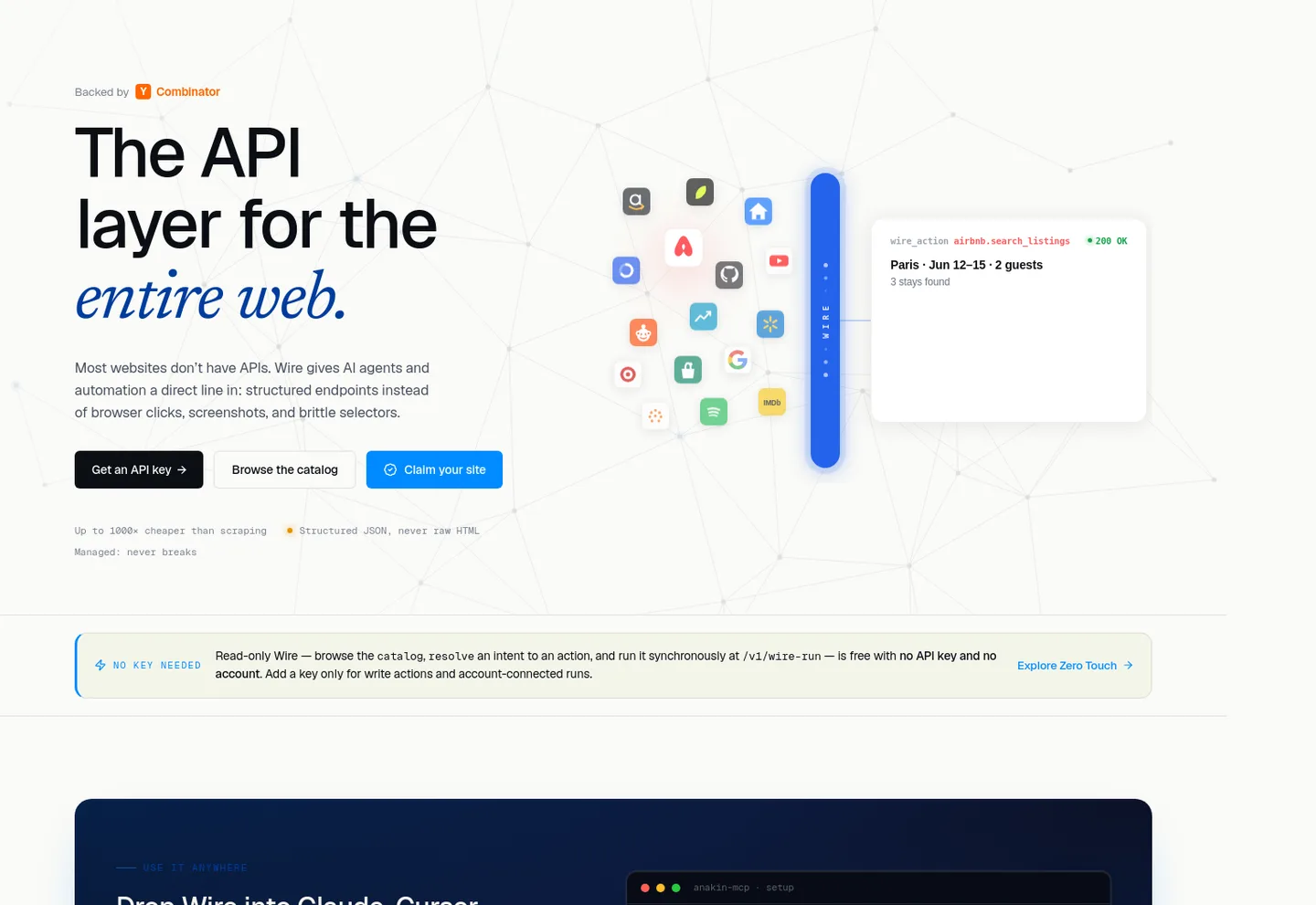 anakin.io Hero section