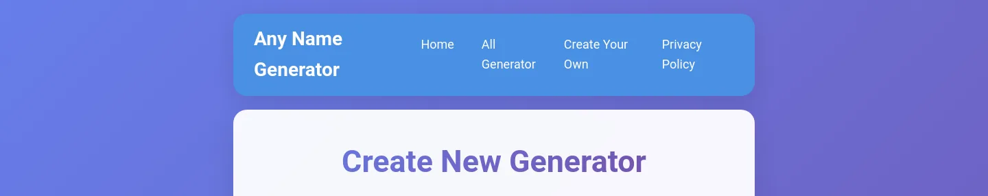 anynamegen.com