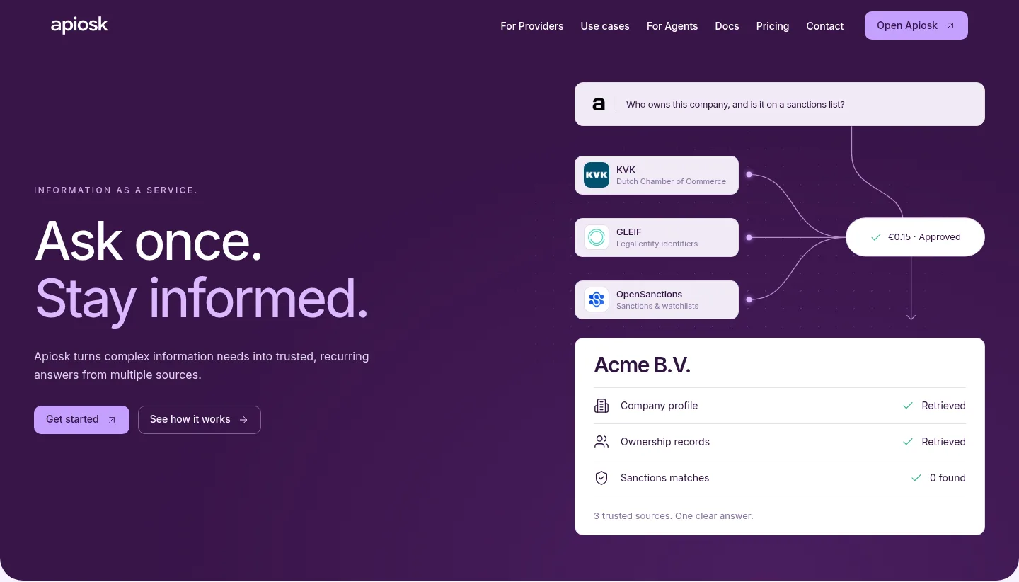 apiosk.com Hero