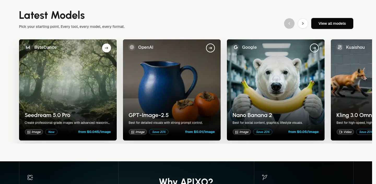apixo.ai — a real Pricing section