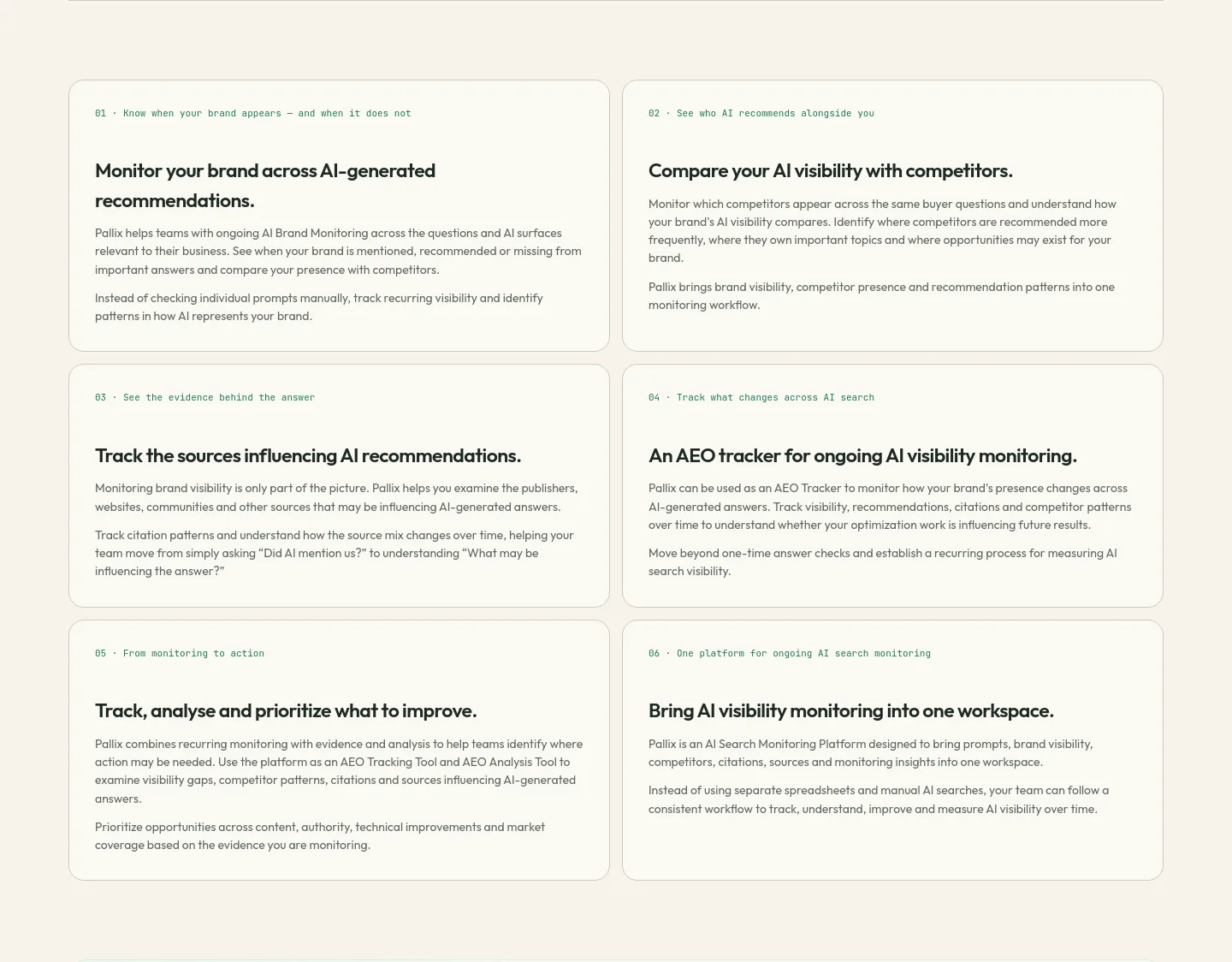 app.pallix.in Features section