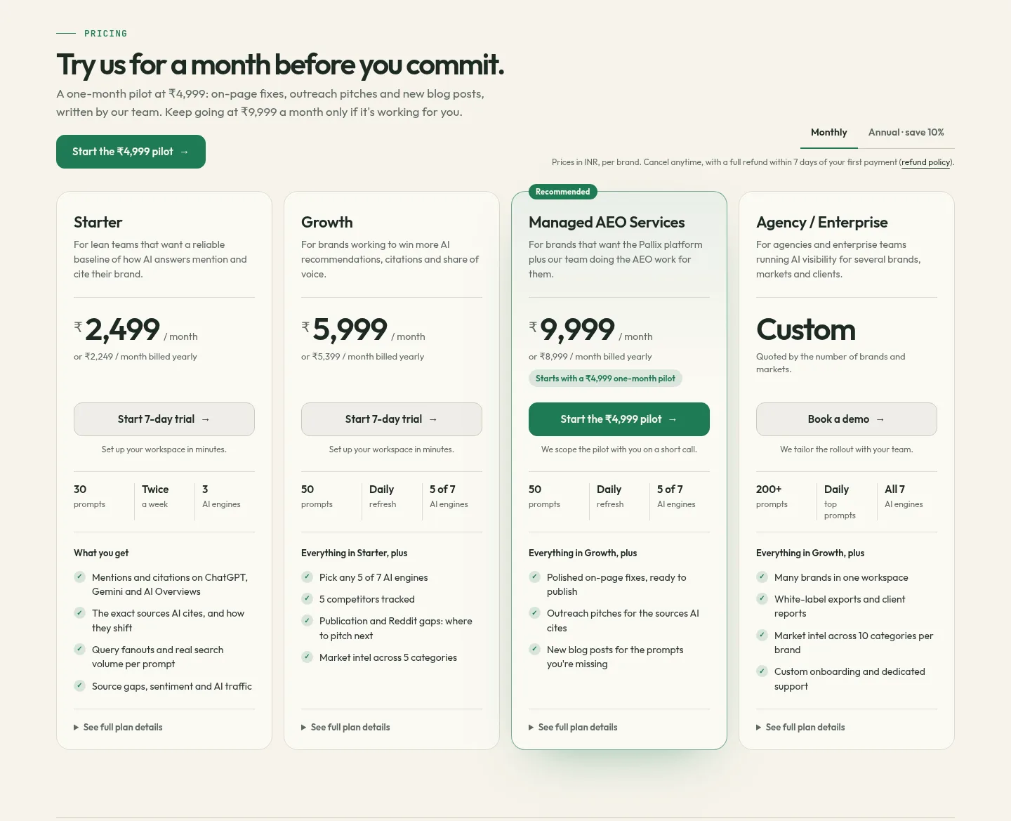 app.pallix.in — a real Hero section