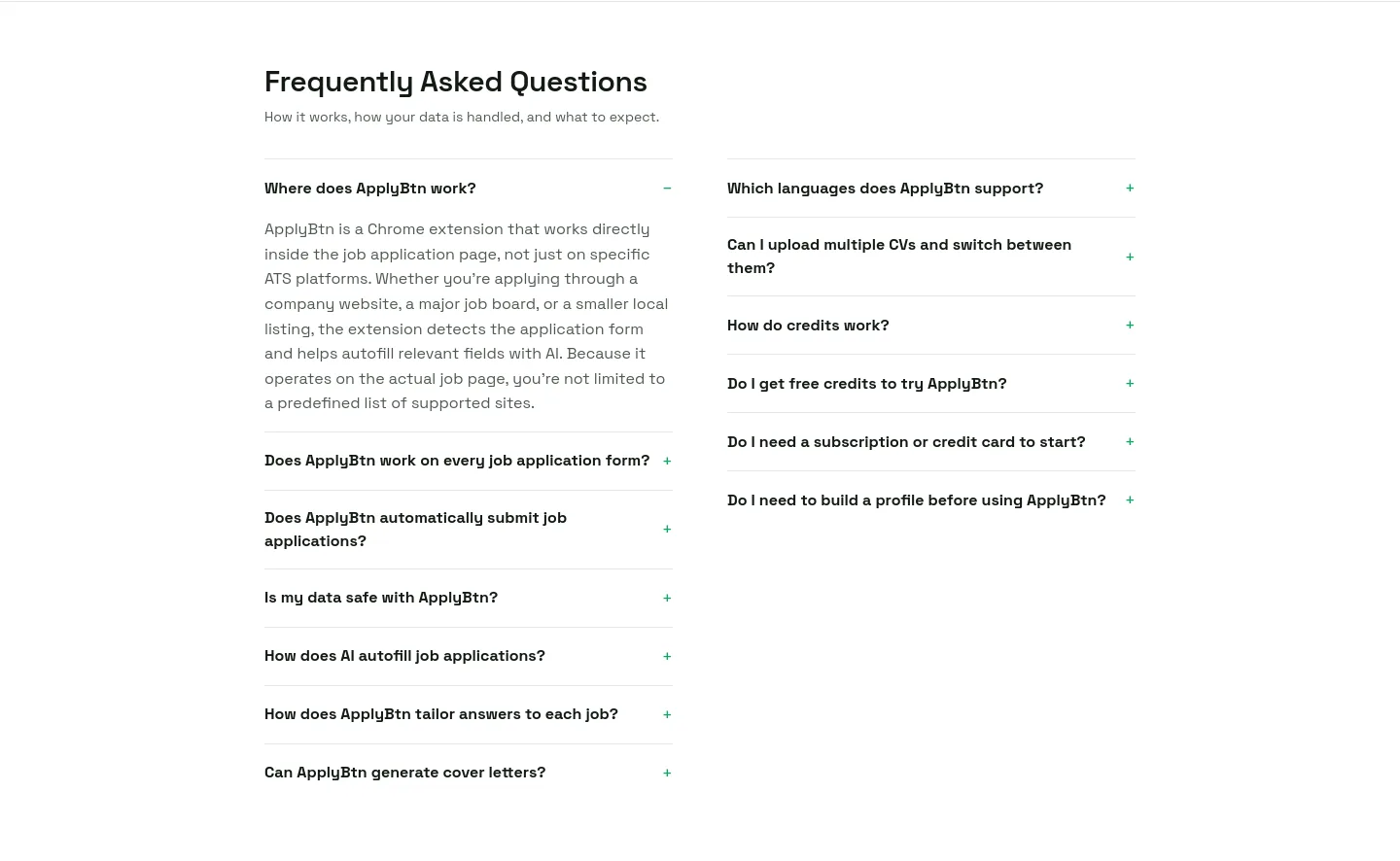 applybtn.app FAQ section