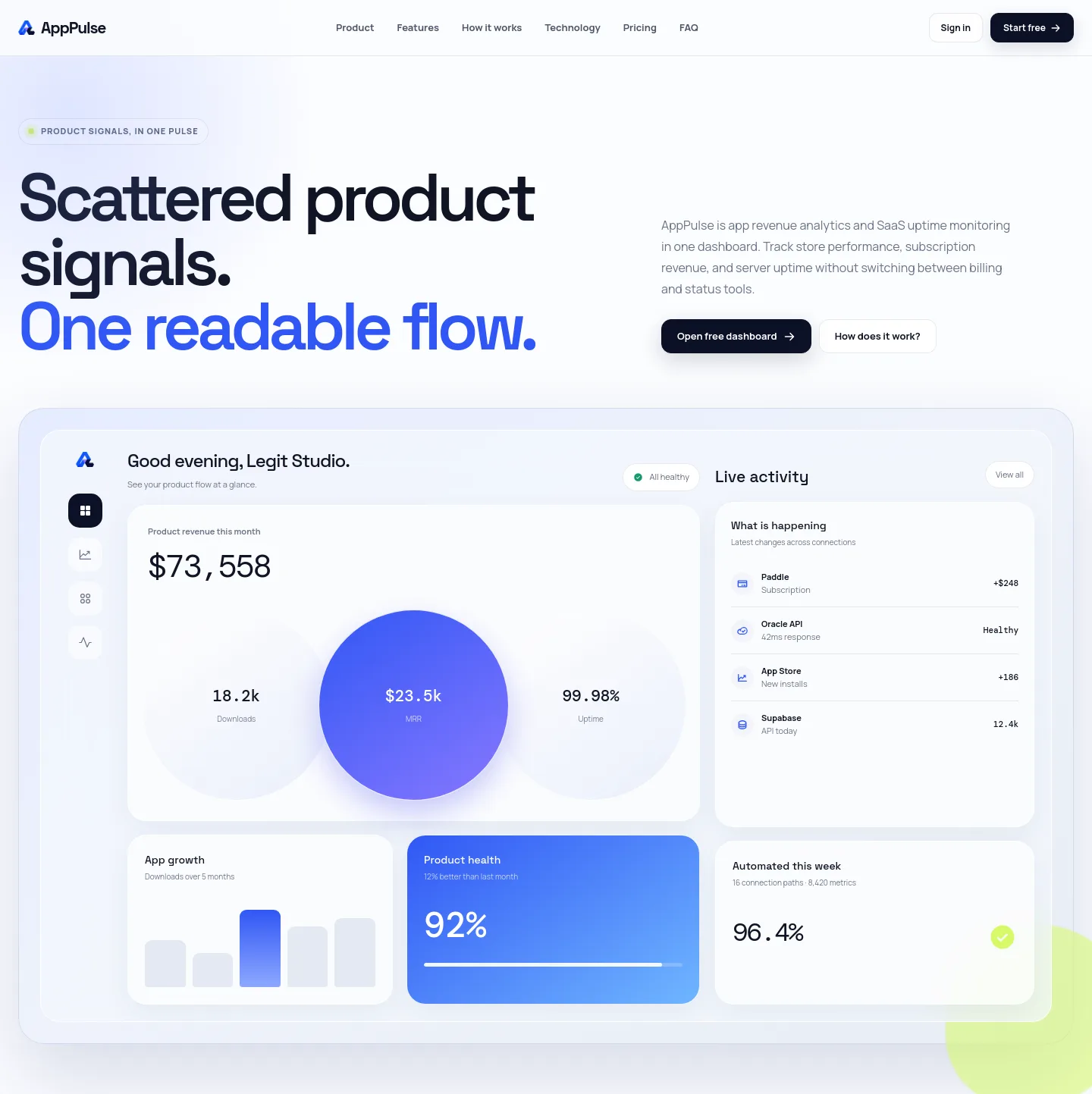 apppulse.io Hero section