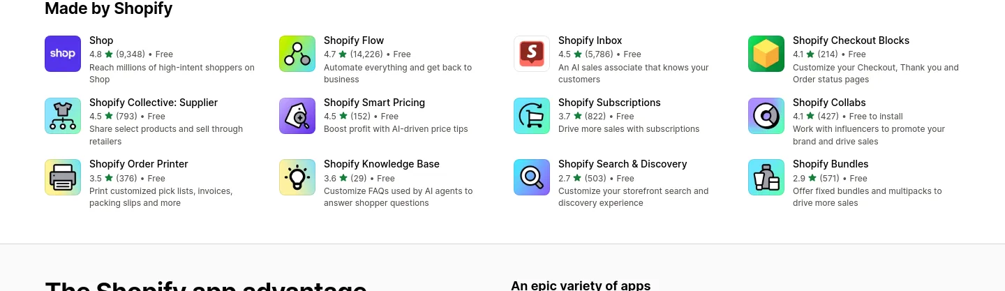 apps.shopify.com Reviews section