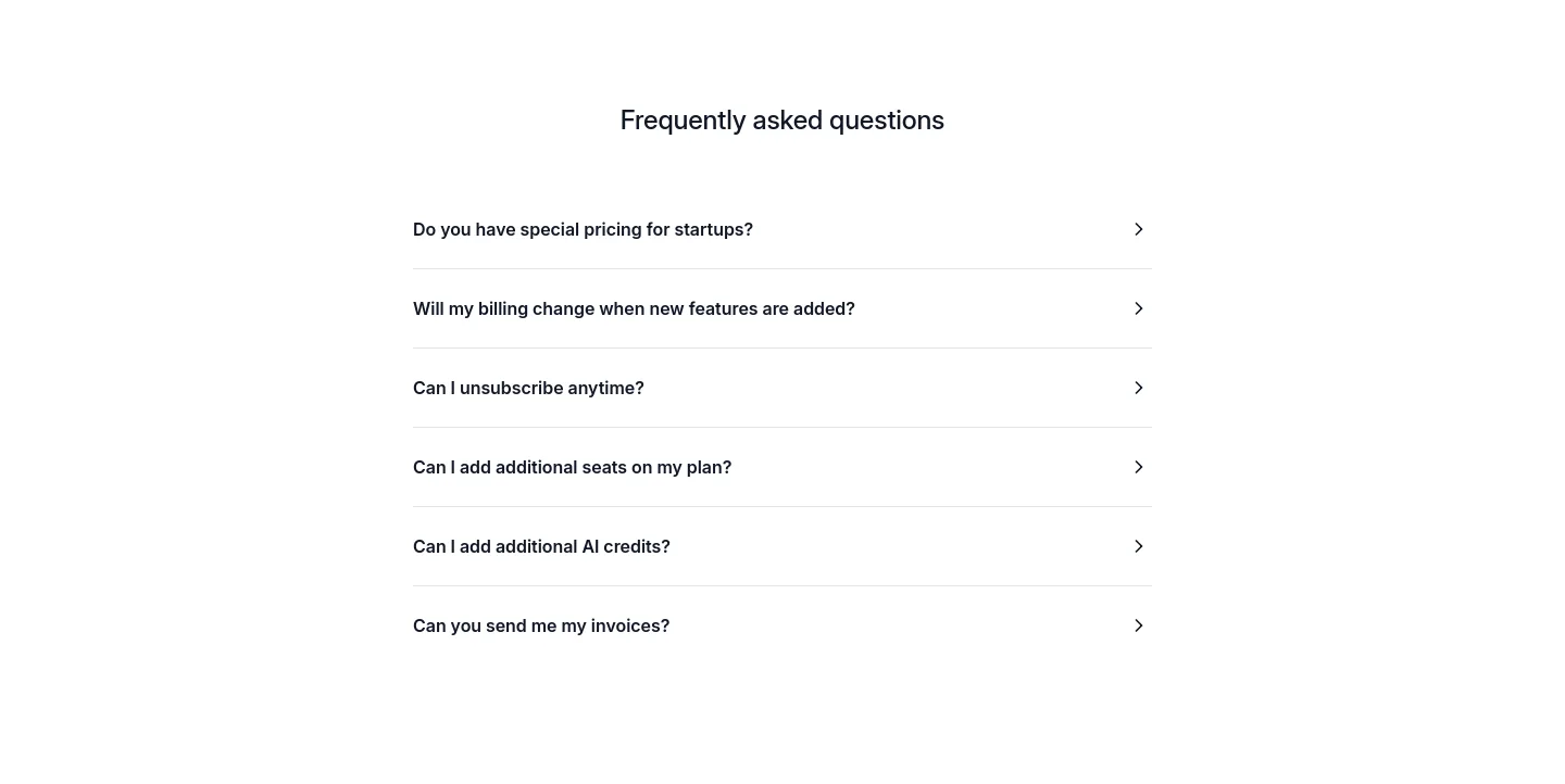 arcade.software FAQ section