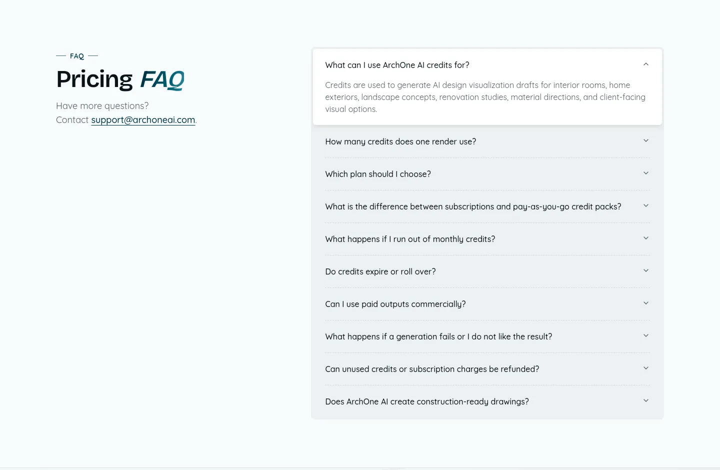 archoneai.com FAQ section