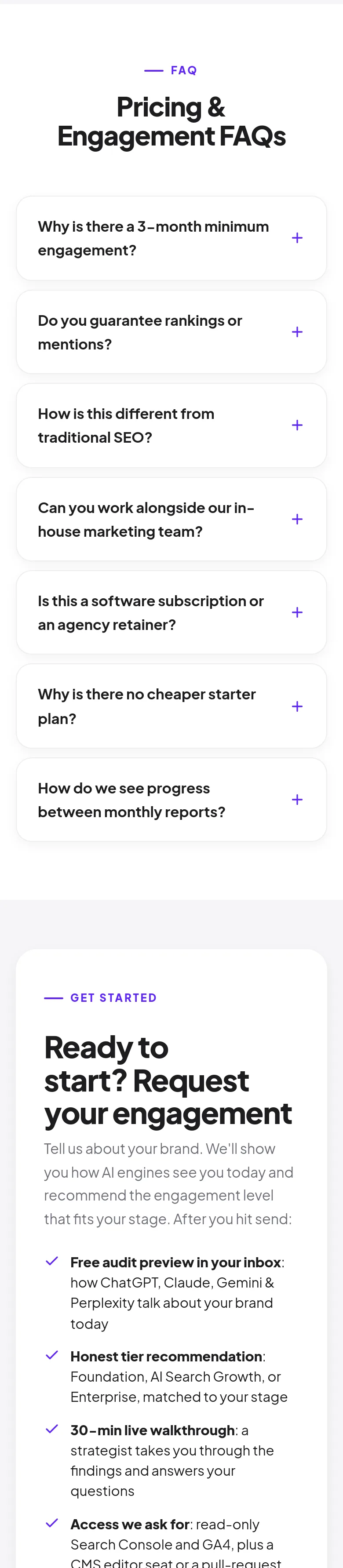 arobis.ai FAQ section
