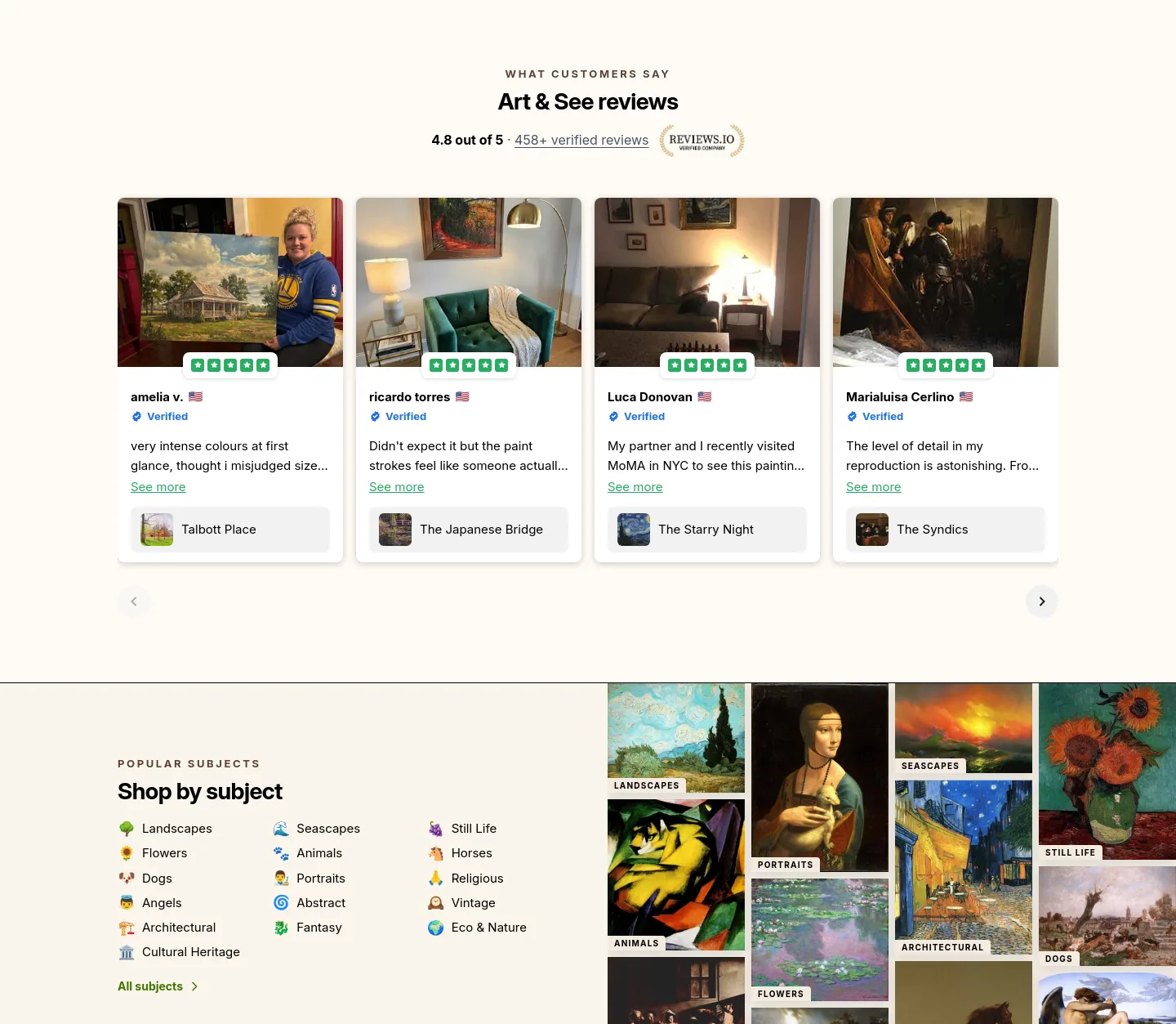 art-and-see.com Reviews section