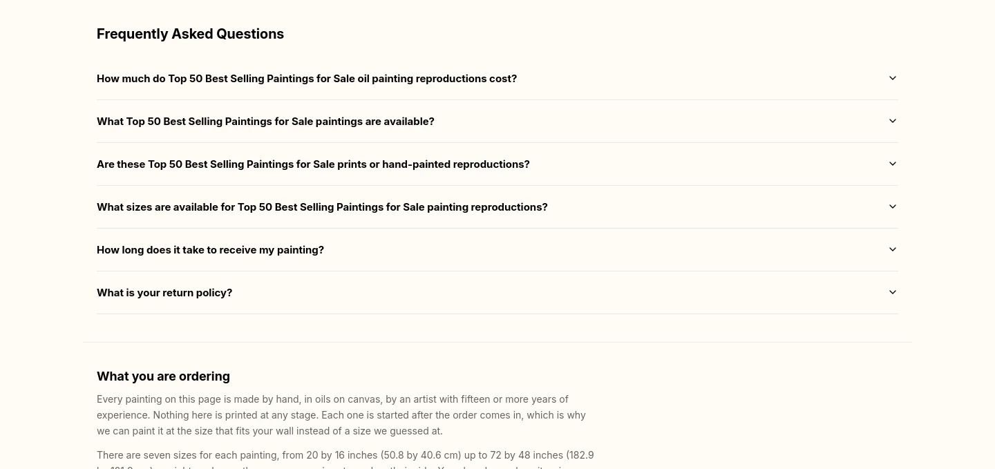 art-and-see.com FAQ section