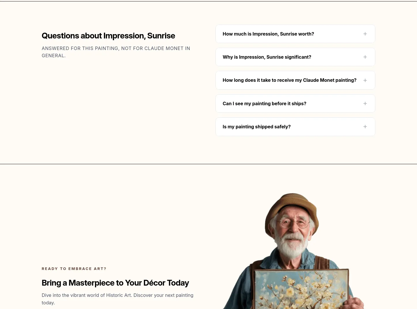art-and-see.com FAQ section