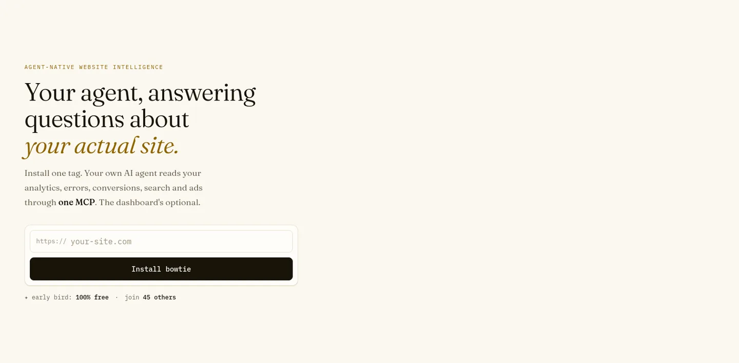 askbowtie.com — a real Hero section