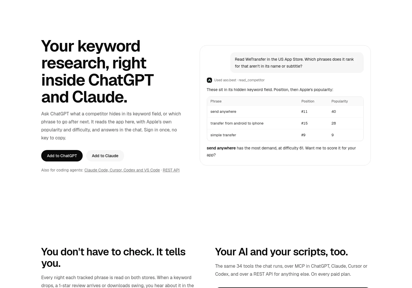 aso.best — a real Comparison section