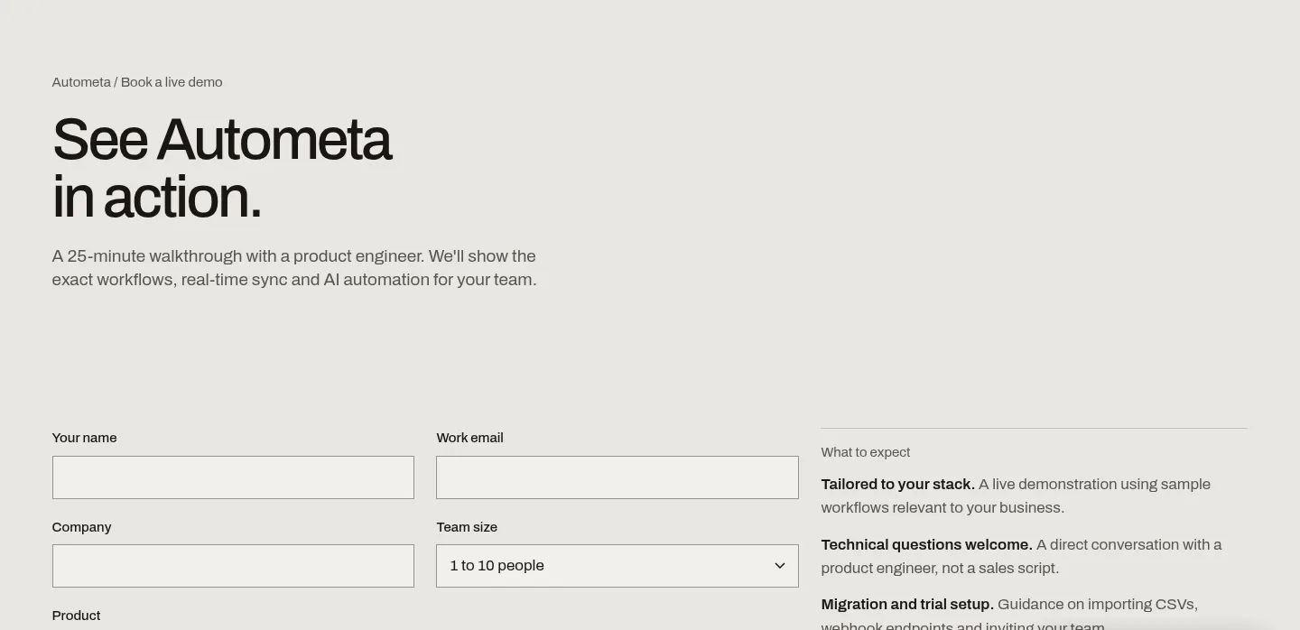 autometa.in — a real Stats section