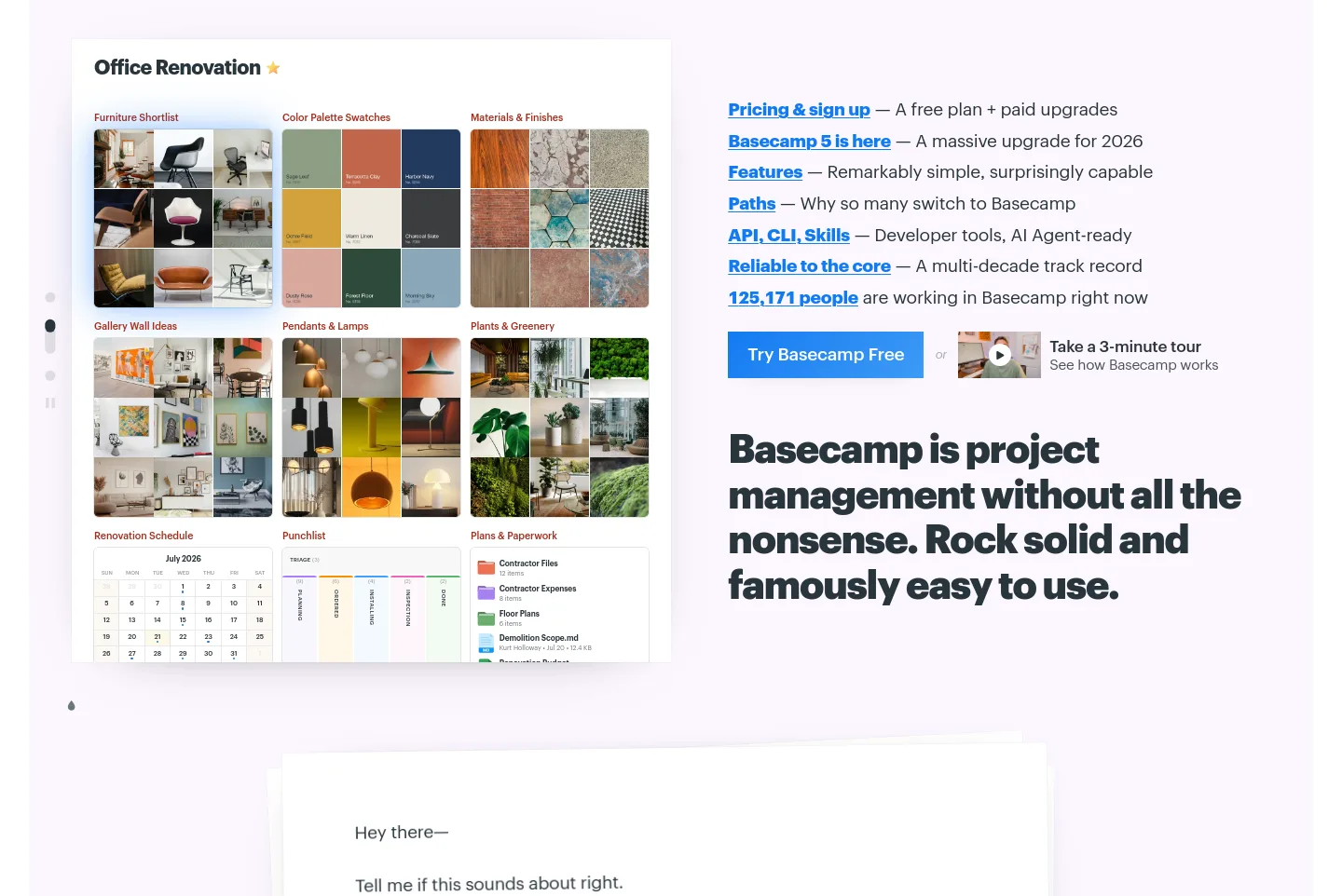 basecamp.com — a real Hero section