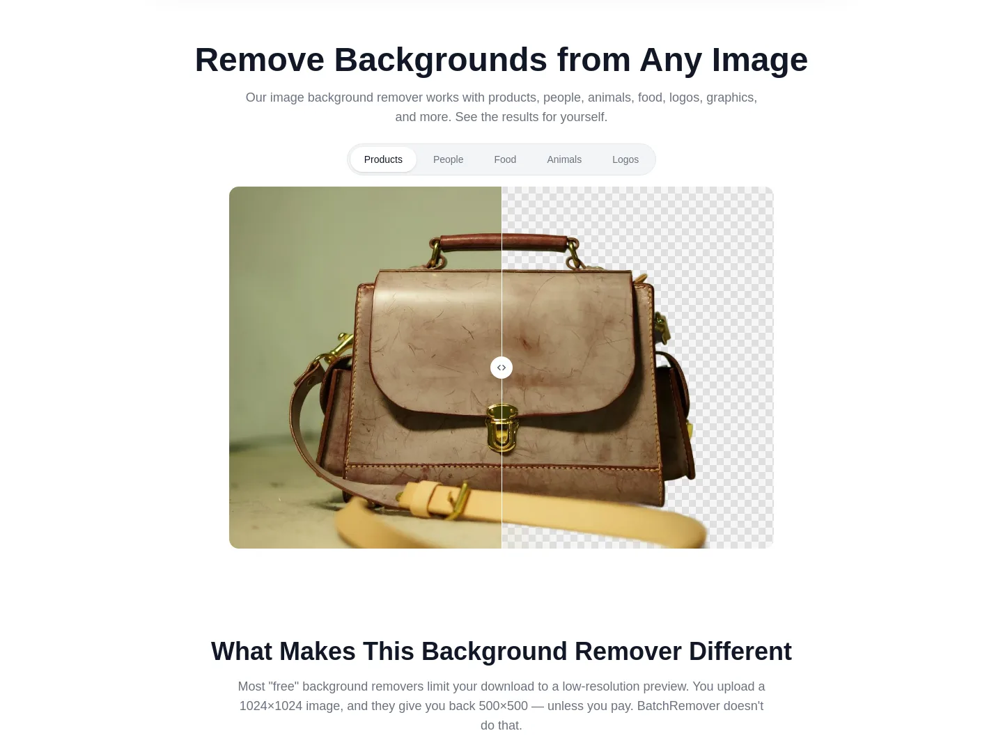 batchremover.com — a real Logo Wall section