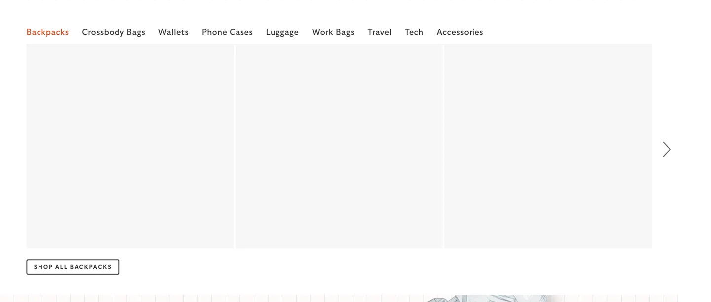 bellroy.com — a real CTA section