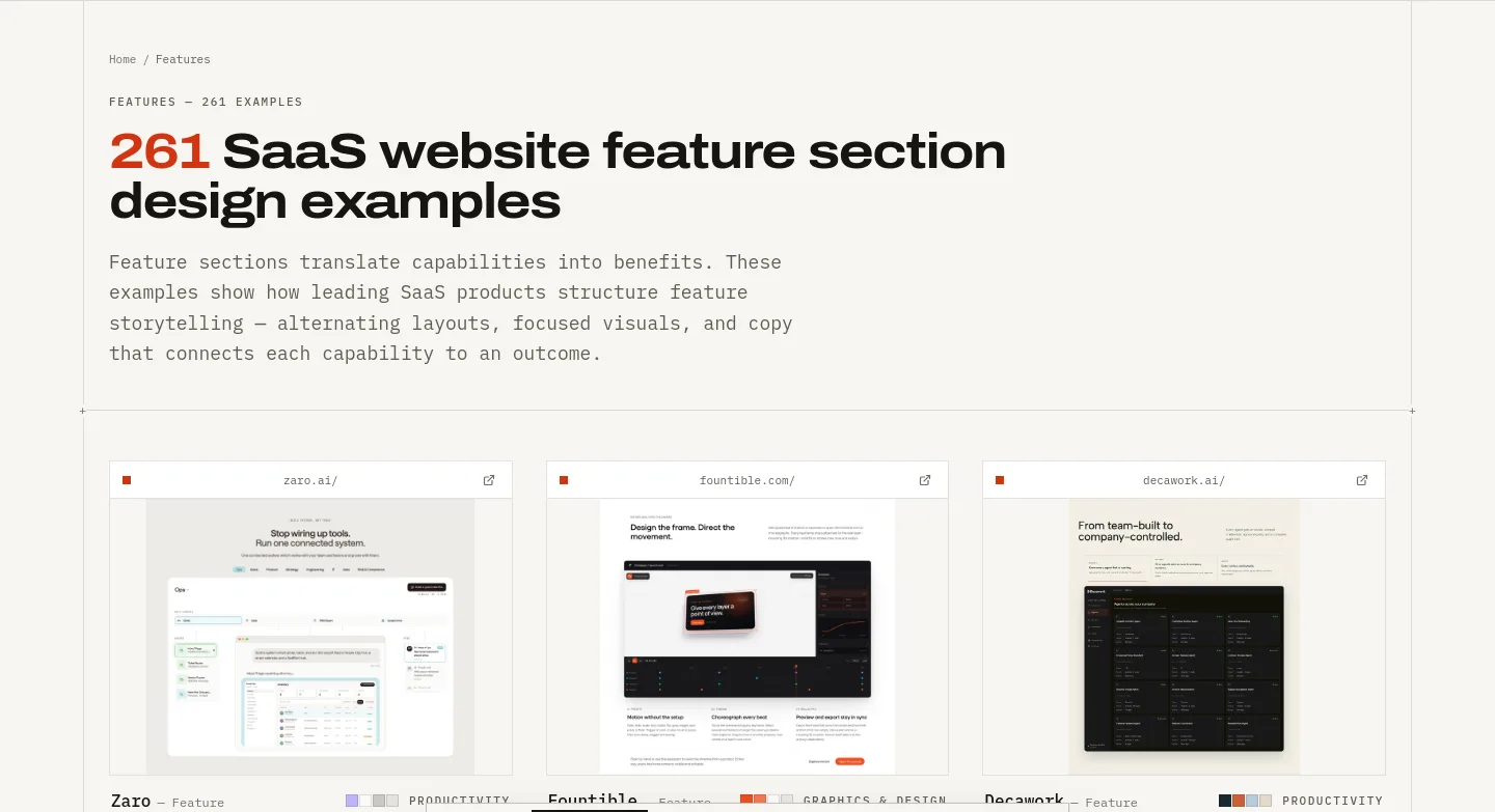 bestsaaswebdesigns.com Hero section