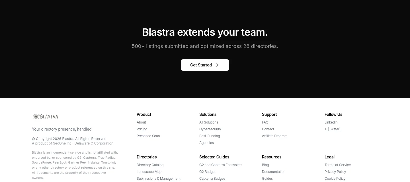 blastra.io CTA section