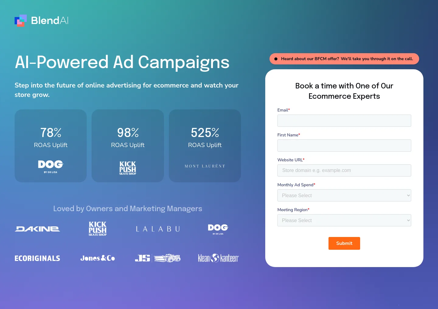 blend-ai.com Hero