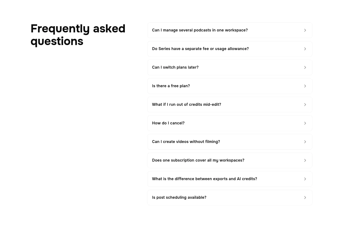 blitzreels.com FAQ section