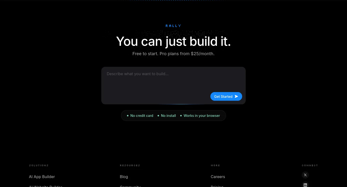bolt.new CTA section