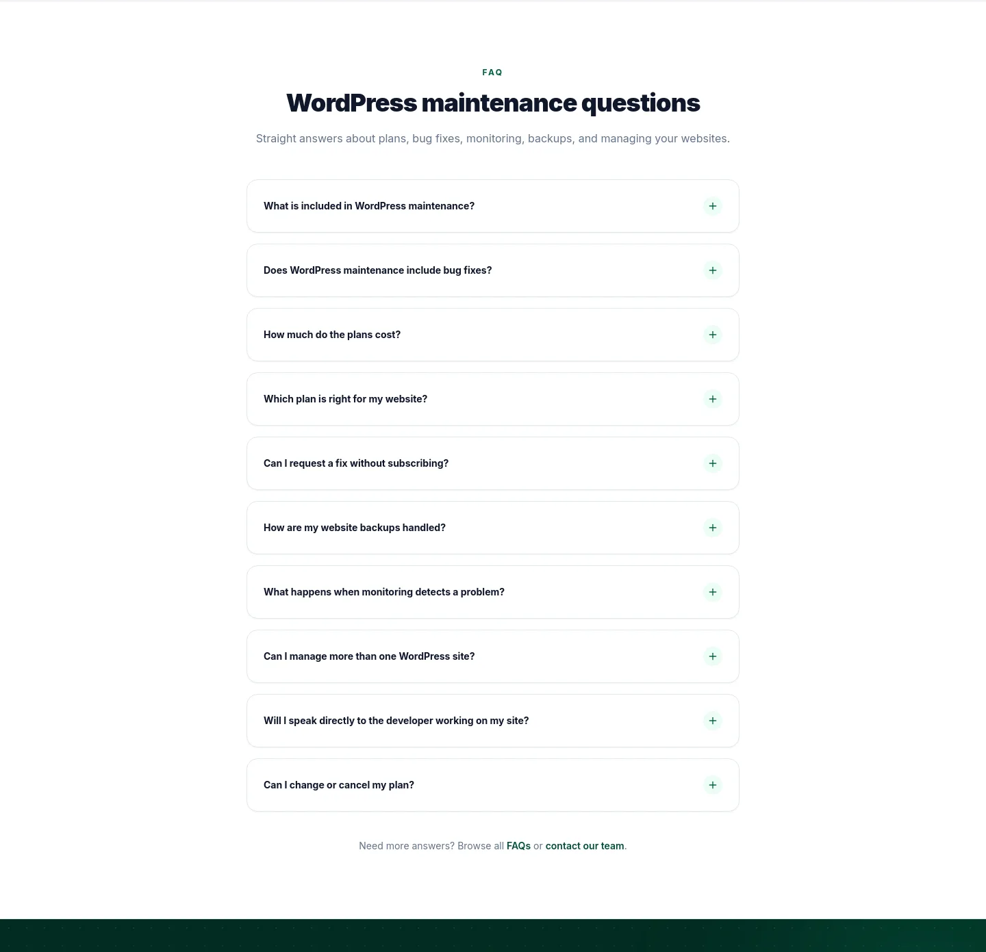 bugshield.co.uk FAQ section
