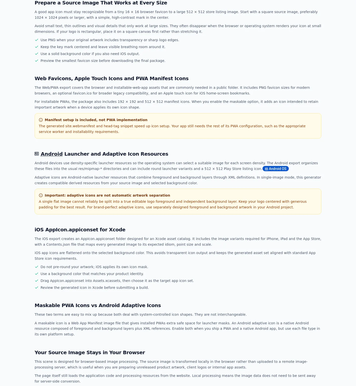 bulkpictools.com — a real Features section