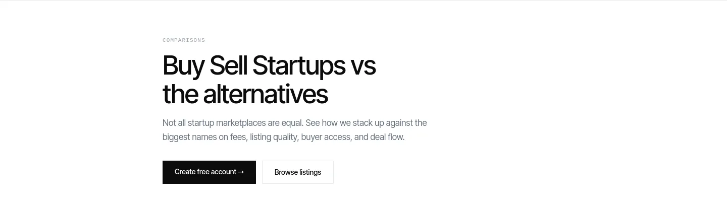 buysellstartups.com Hero